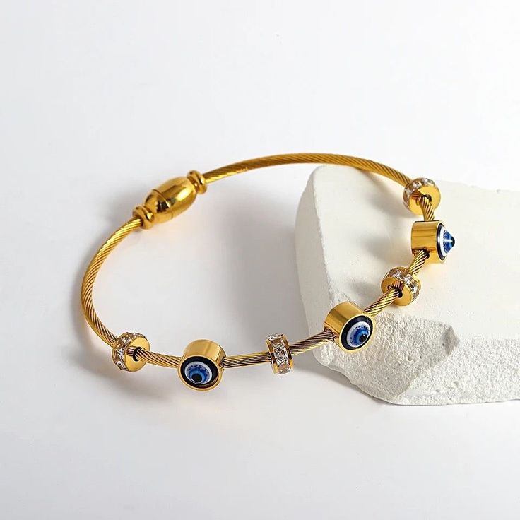 Evil Eye Bracelet Gold