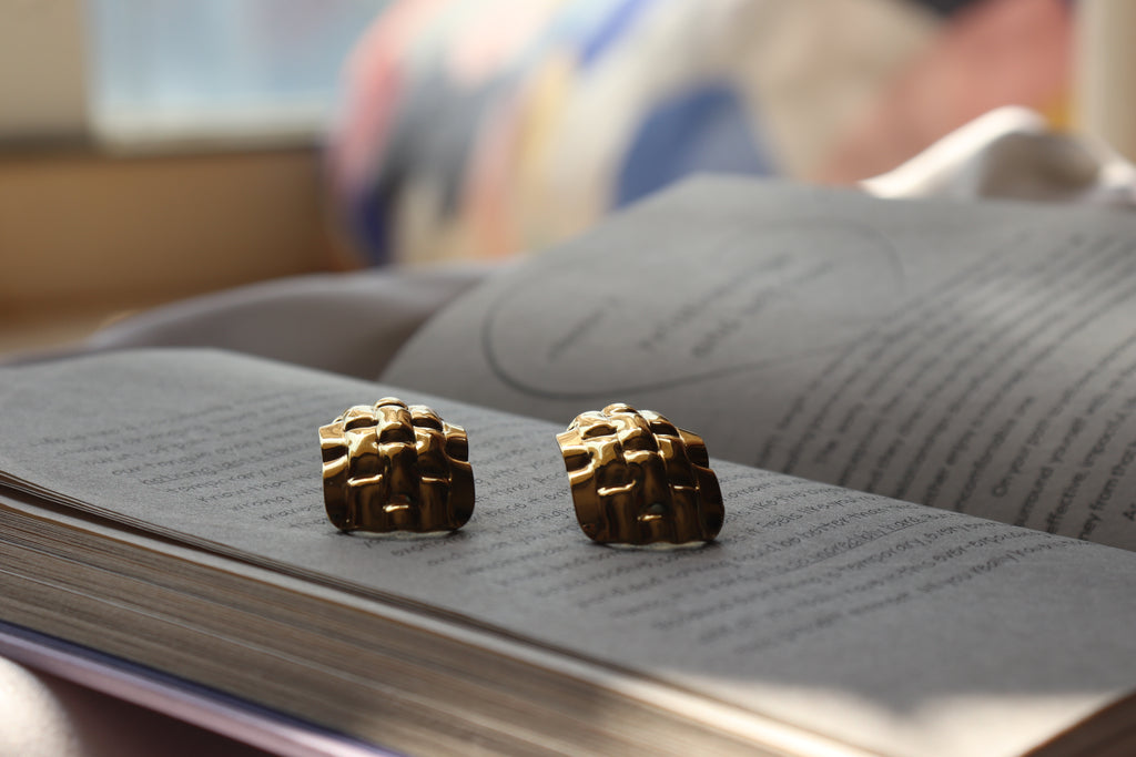 Golden Crest Earrings