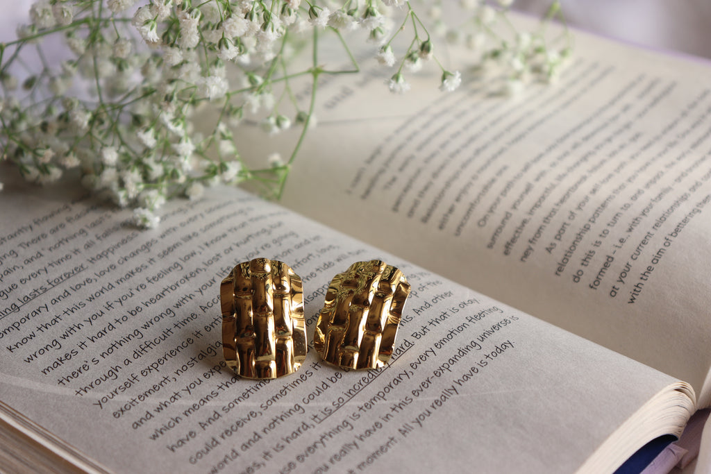 Golden Crest Earrings