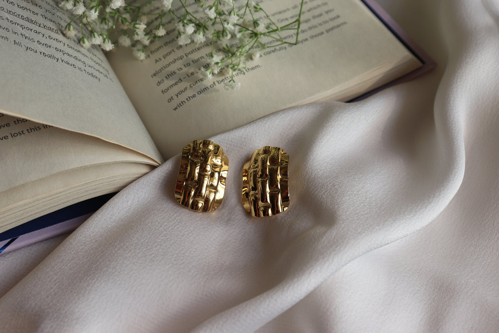 Golden Crest Earrings