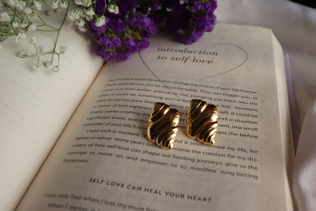 Golden Cascade Earrings