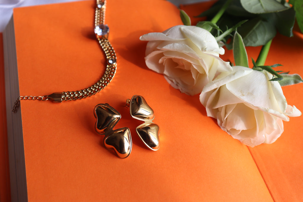 Golden Love Stack Earrings