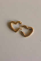 Textured Love Hoops