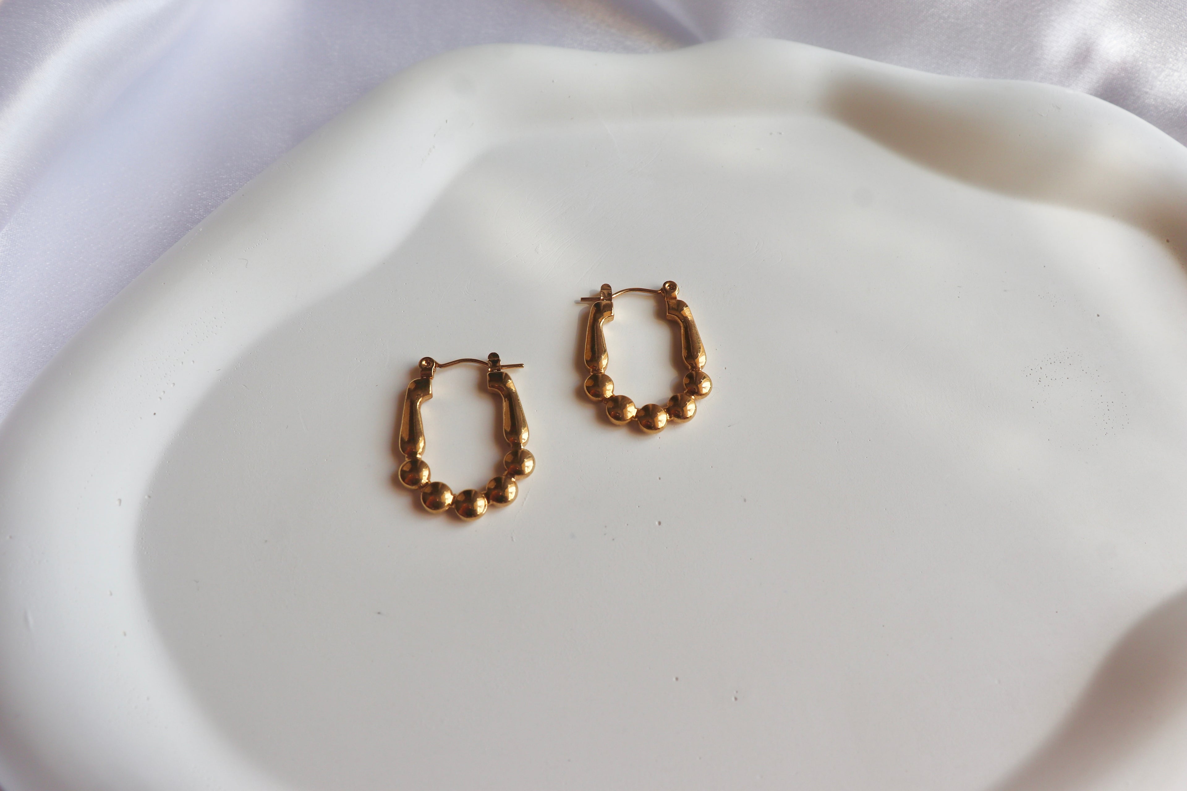 Golden Glint Hoops