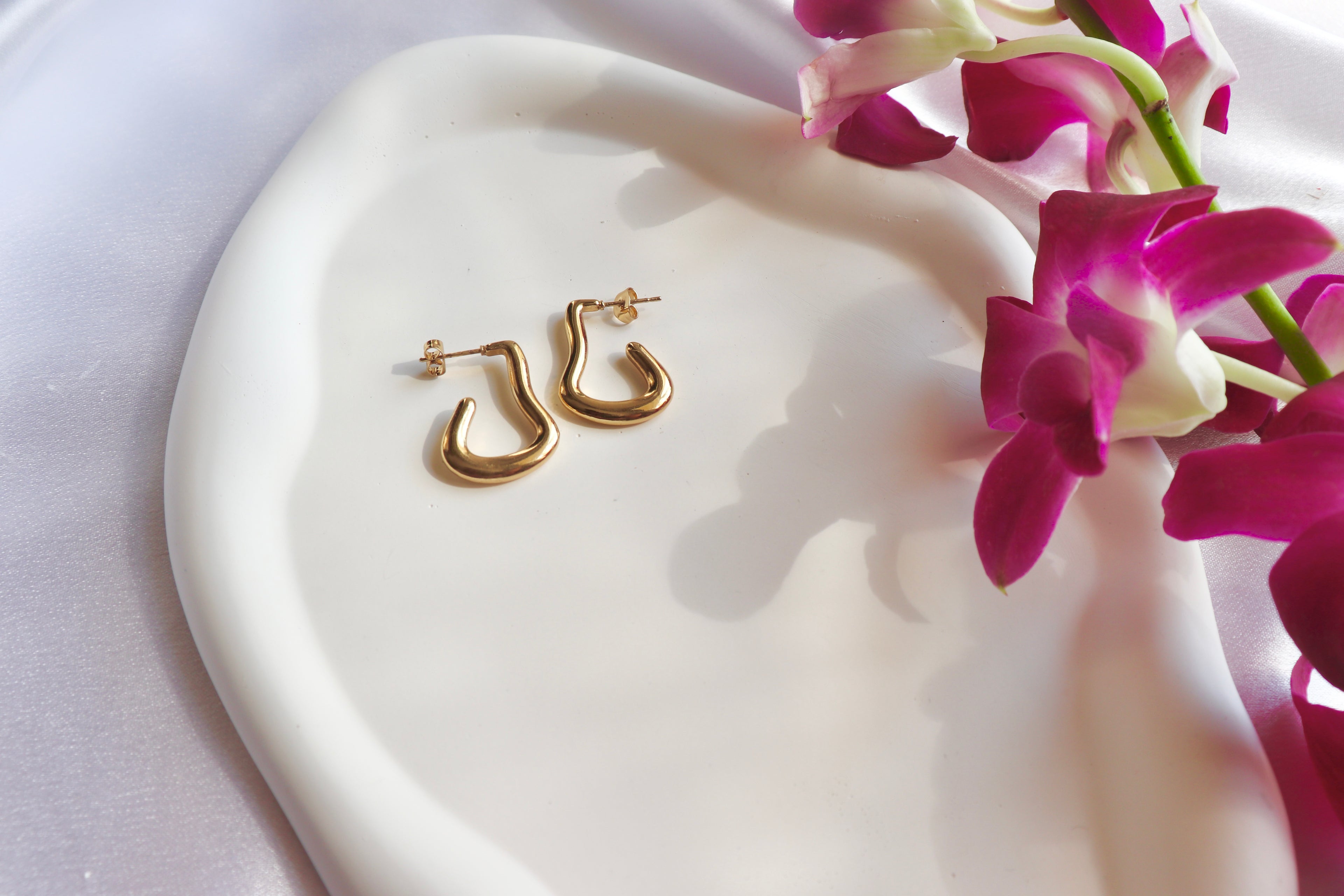 Gilded Attitude Hoops