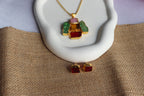 Eternal Gem Necklace With Earrings