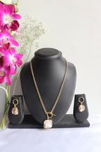 Gemstone Luxe Necklace With Earrings