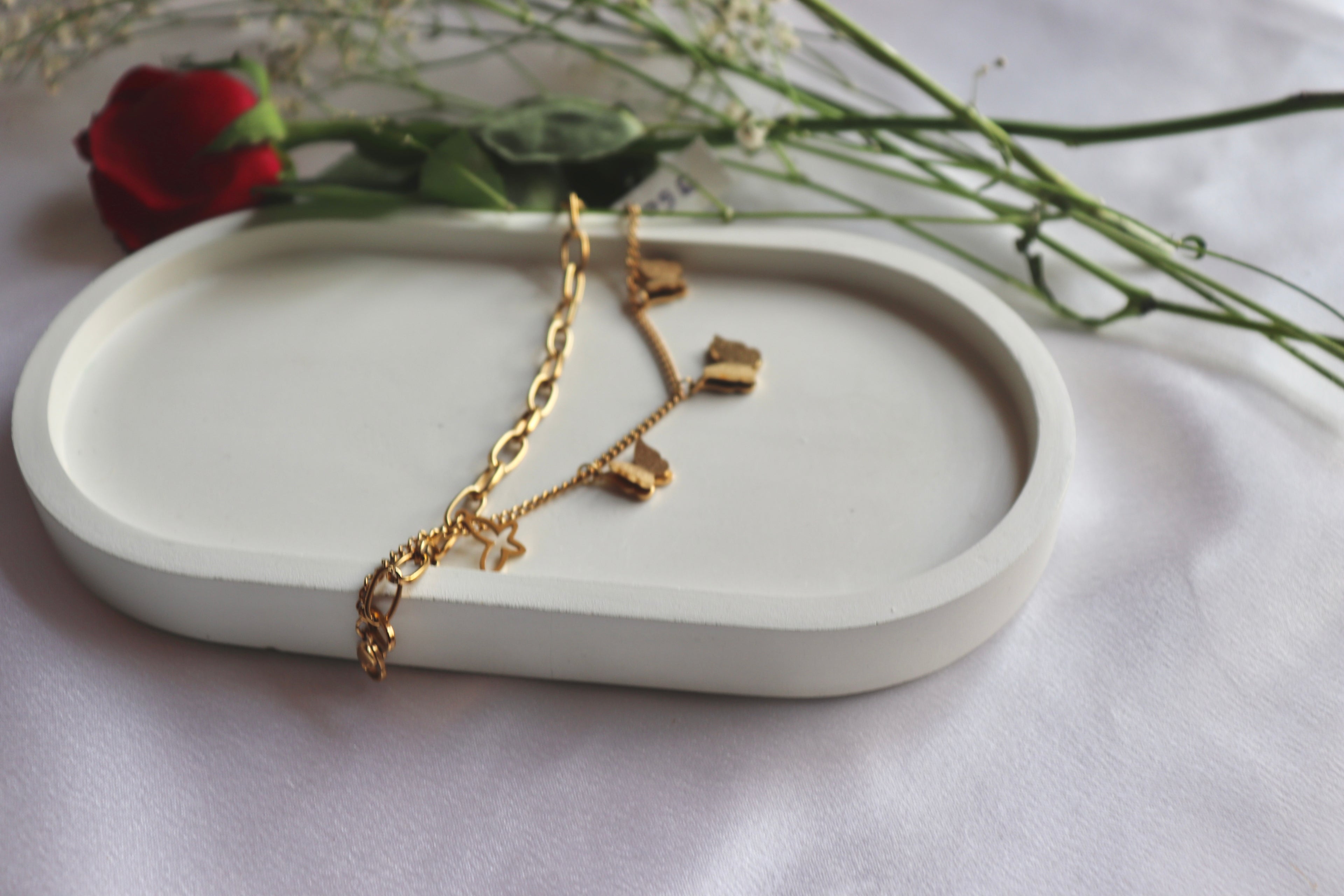 Butterfly Double chain Bracelet