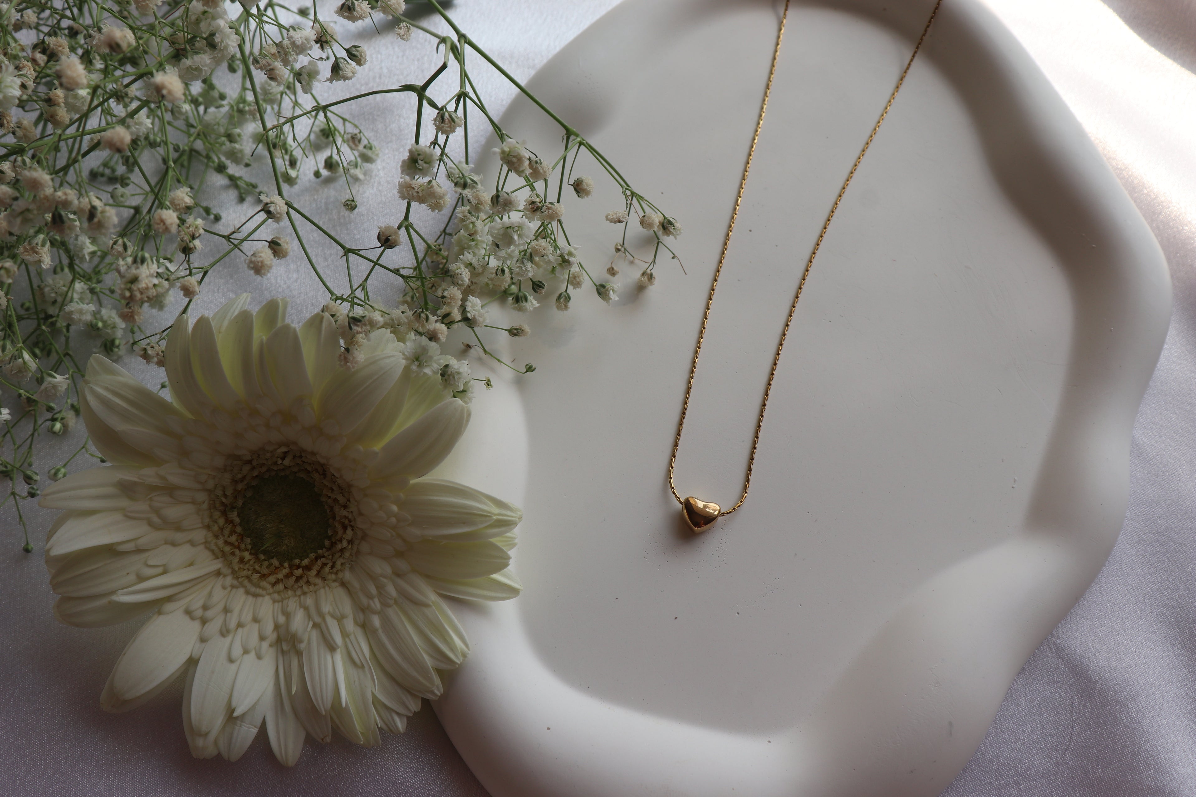 Tiny Golden Heart Necklace