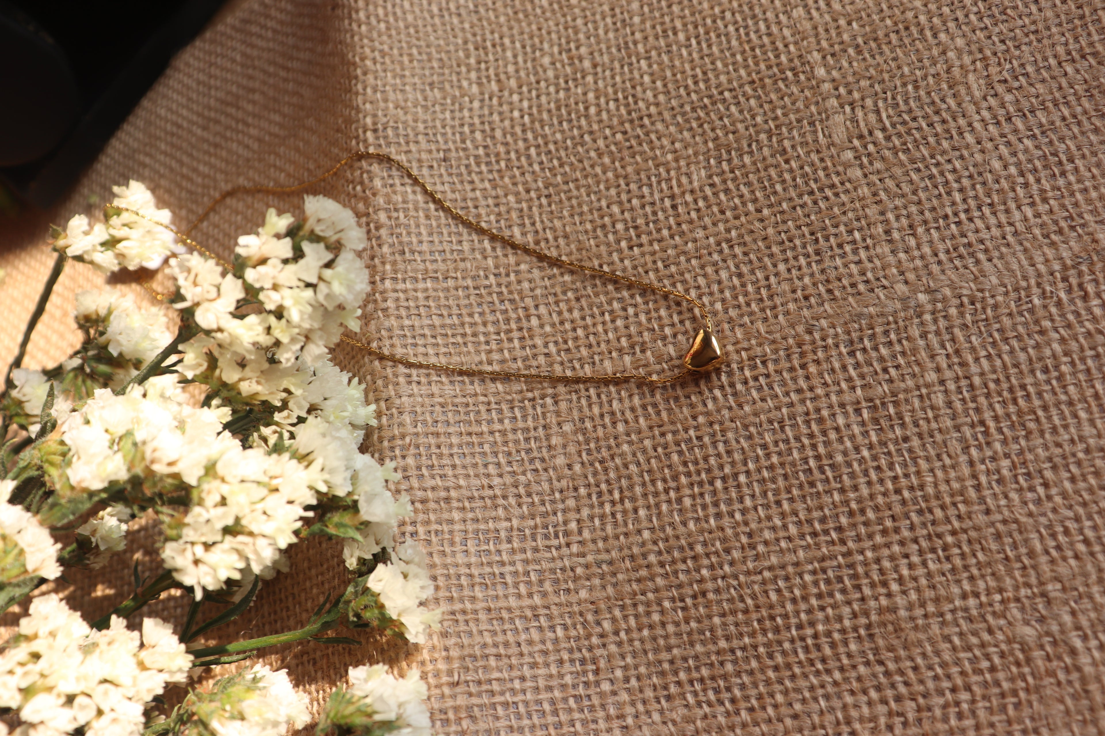 Tiny Golden Heart Necklace