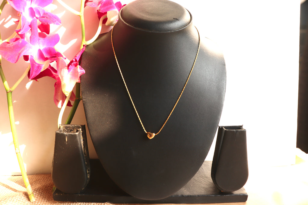 Tiny Golden Heart Necklace