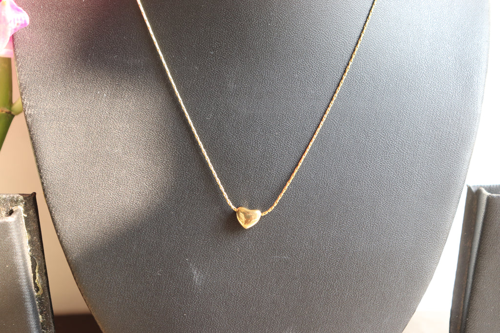 Tiny Golden Heart Necklace