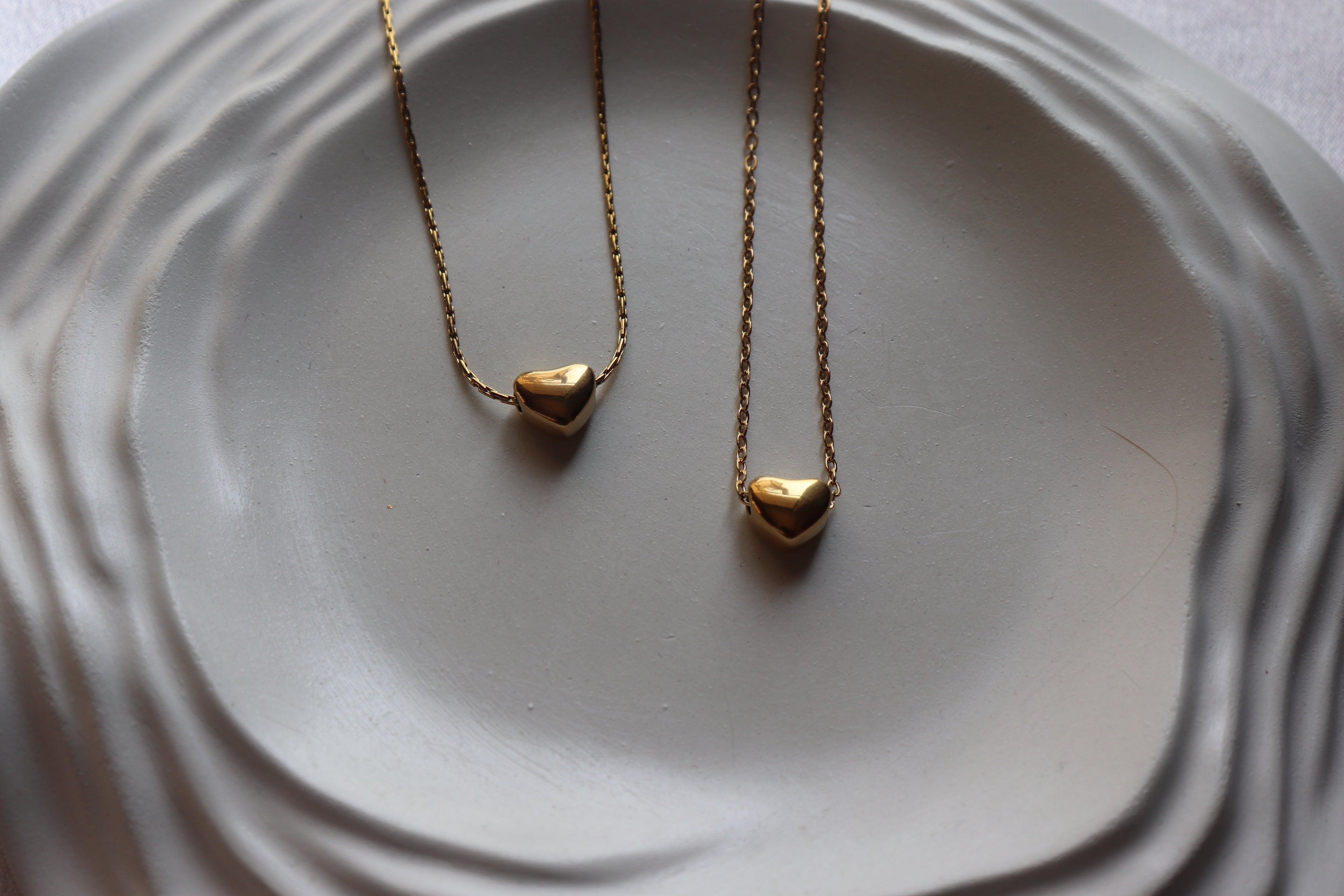 Tiny Golden Heart Necklace