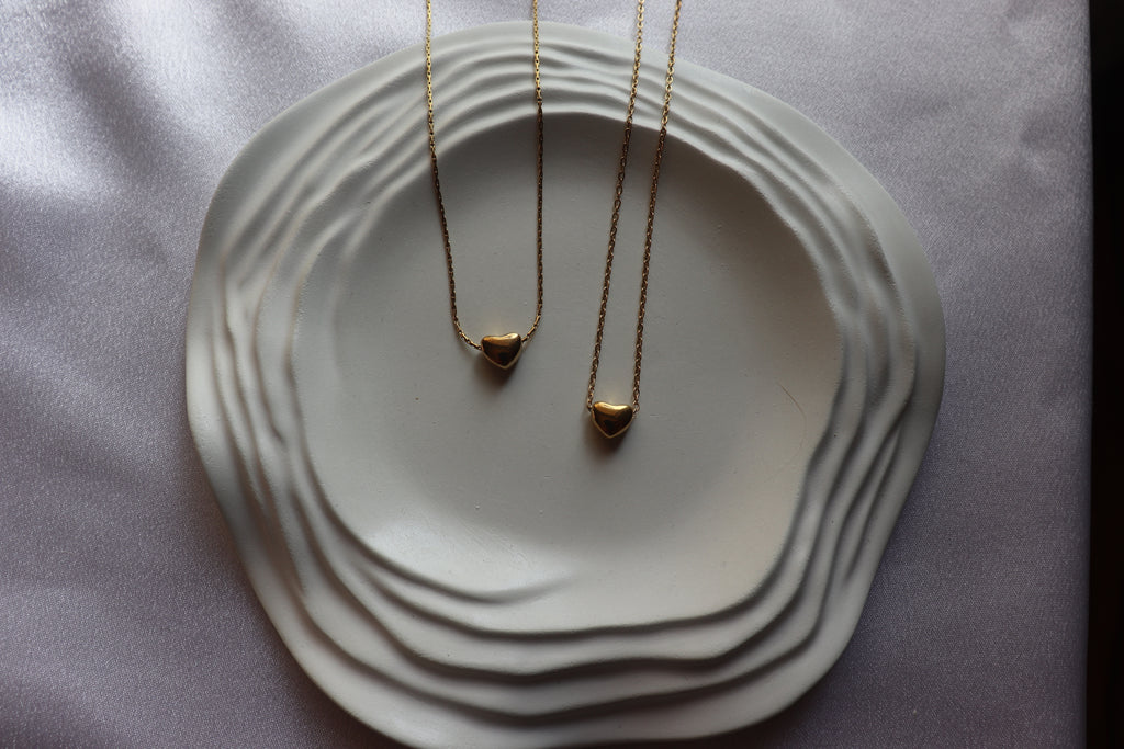 Tiny Golden Heart Necklace