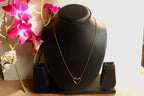 Twisted Heart Gold Necklace