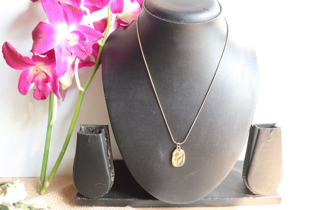 Beauty & the Beast Golden Rose Charm