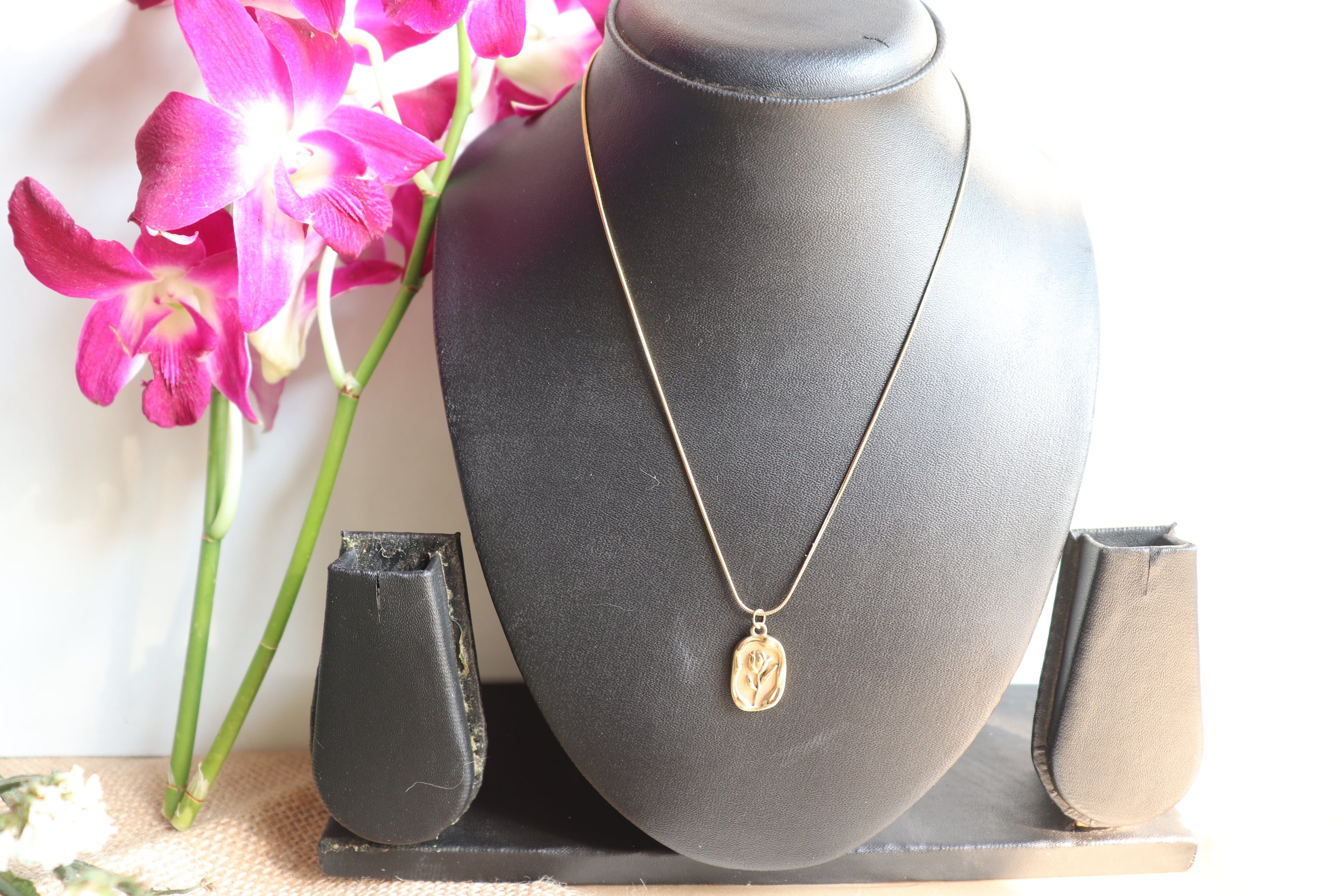 Beauty & the Beast Golden Rose Charm