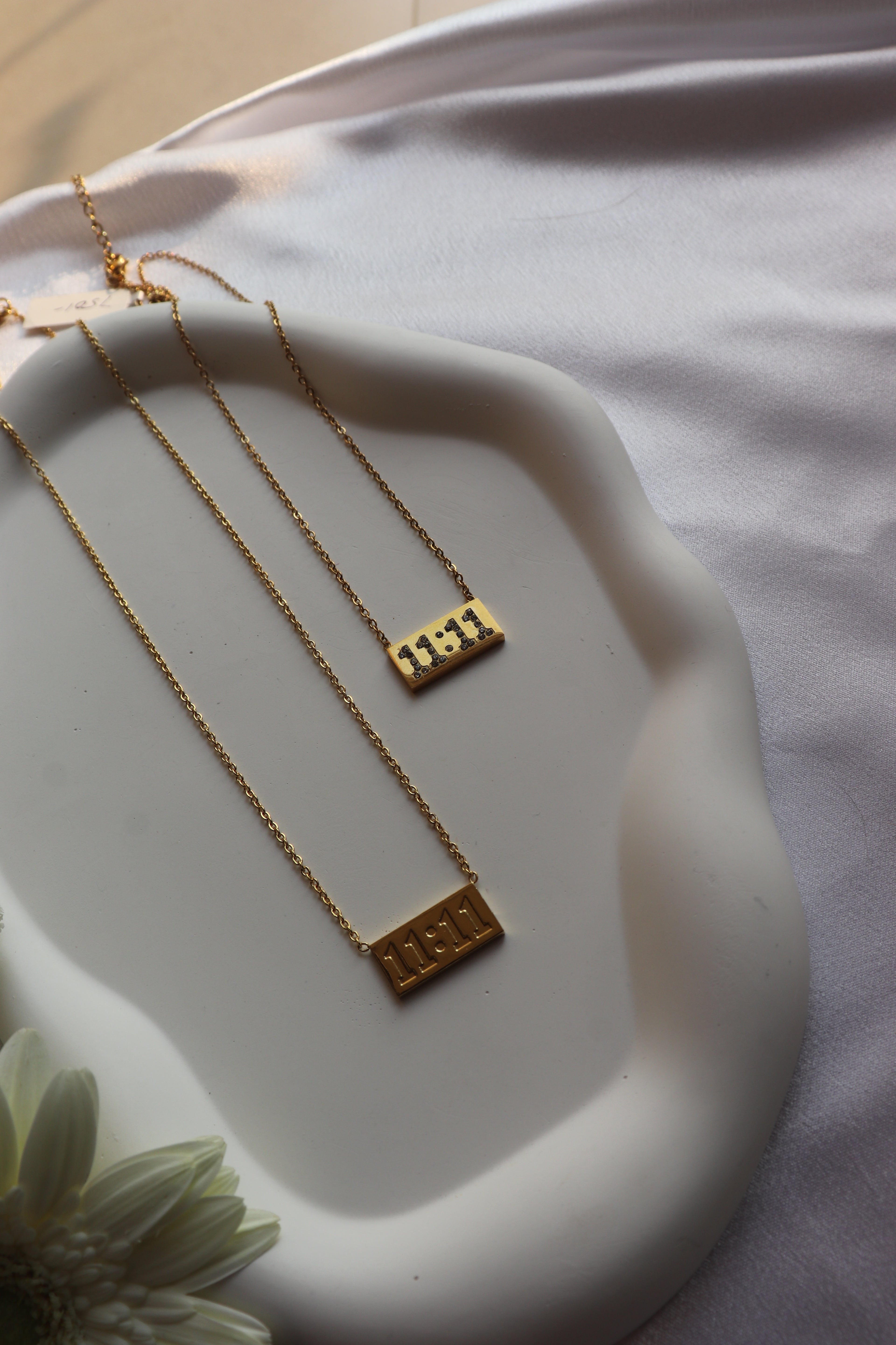 11:11 Angel Gold studded Necklace