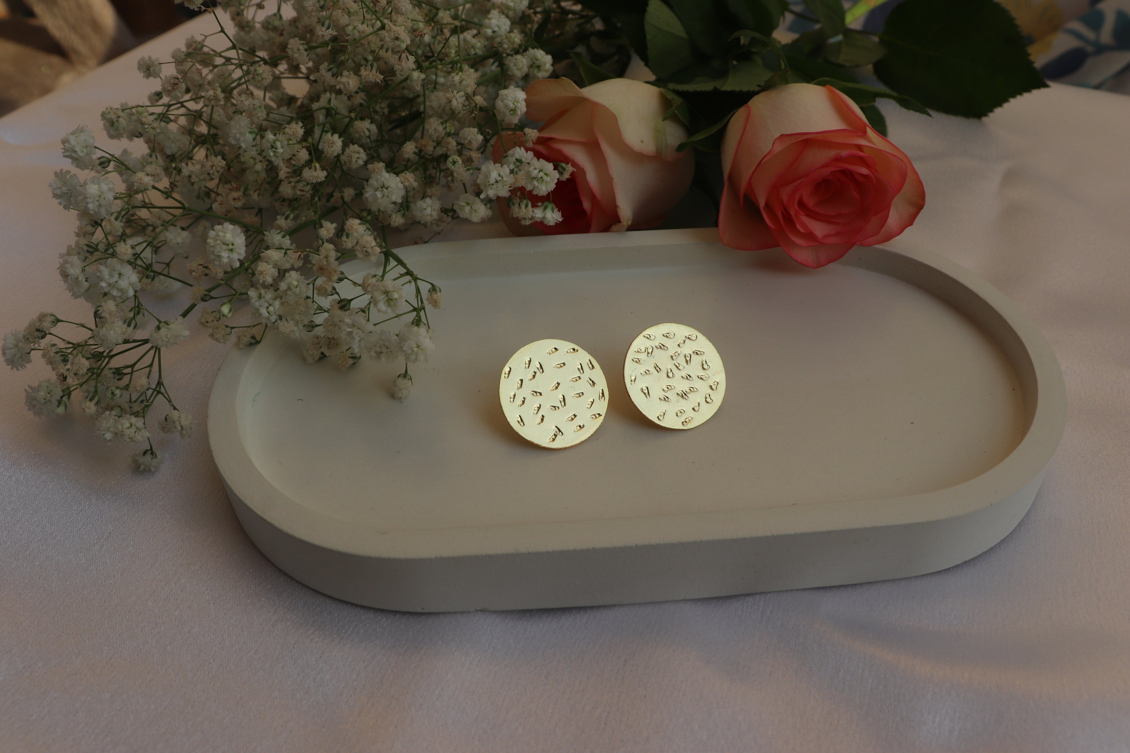 Brass Sunburst Texture Discs