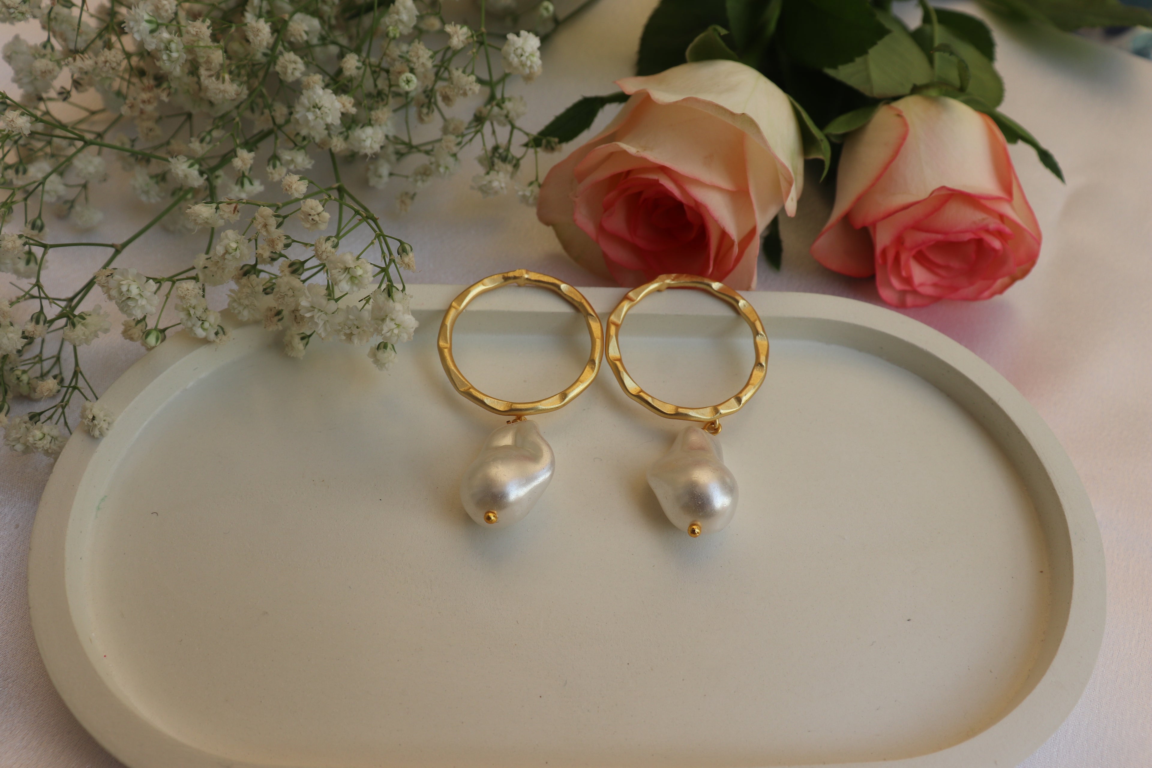 Golden Orbit Stone Drops (Copy)