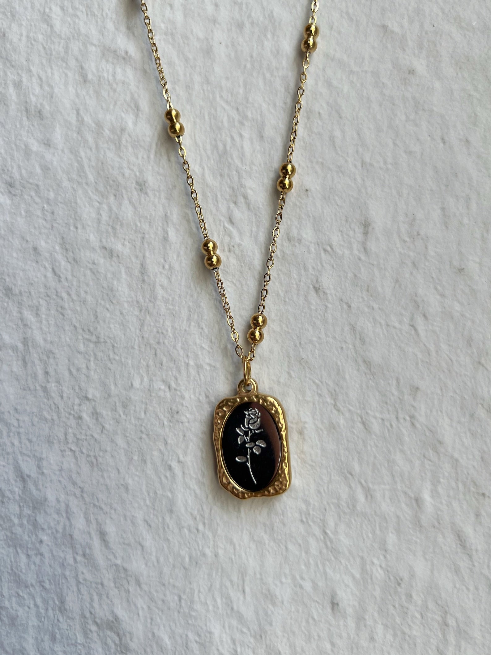 Beauty & the Beast Dual Glow Rose Pendant