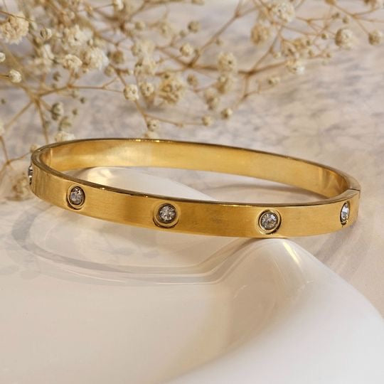 Kada Crystal Bracelet fully studded gold