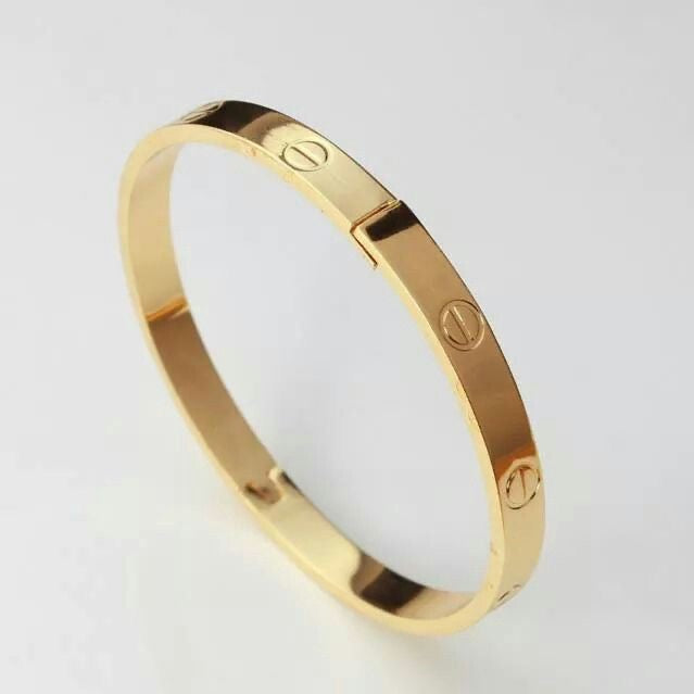 Kada Crystal Bracelet Bare Gold