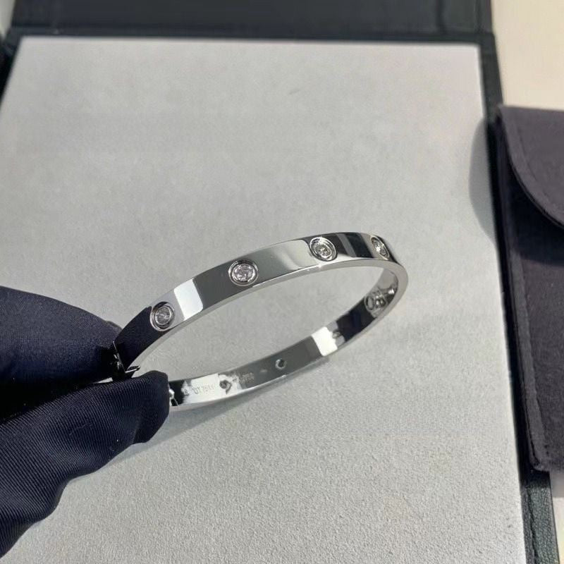 Kada Crystal Bracelet fully studded Silver