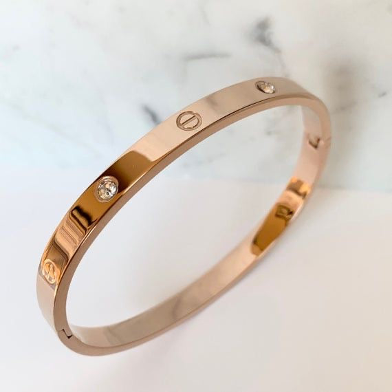 Kada Crystal Bracele Rose Gold