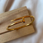 Nail Bracelet Gold