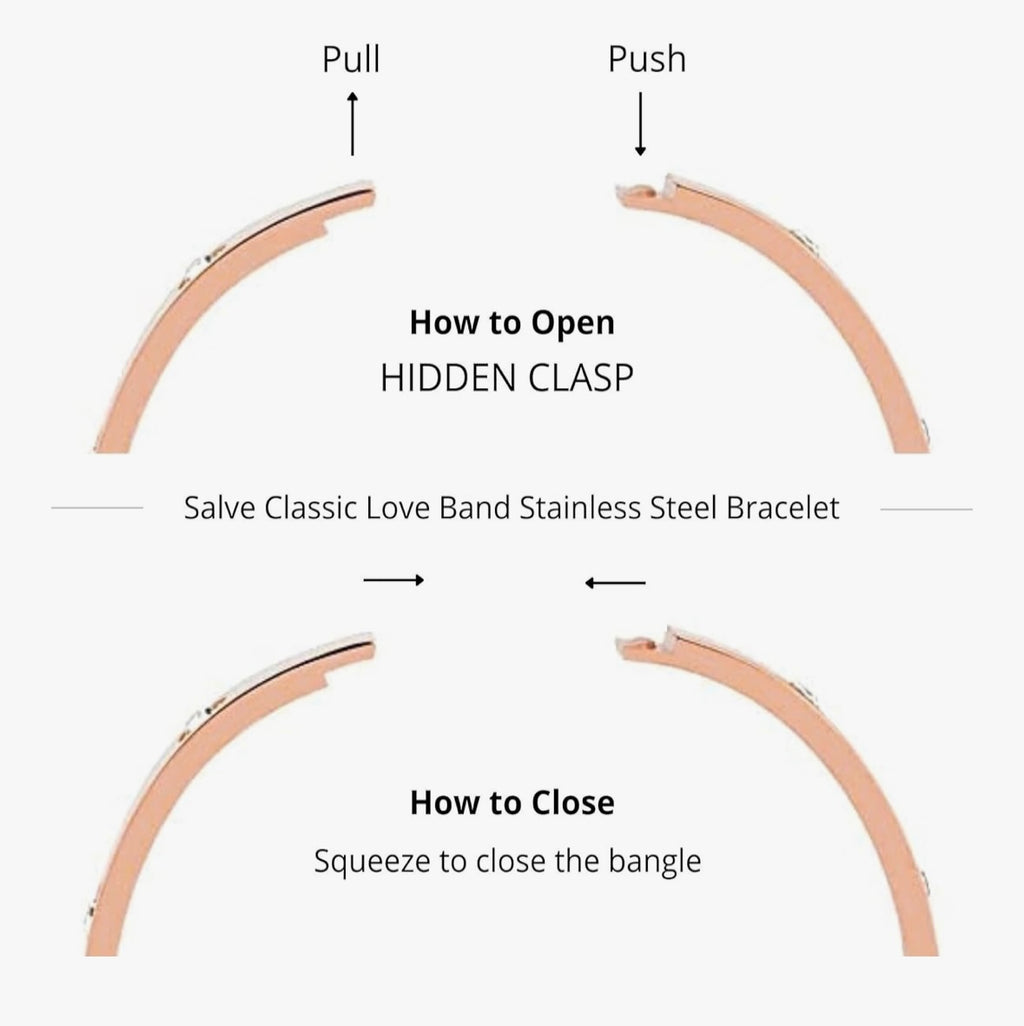 Kada Crystal Bracelet Bare Rose Gold