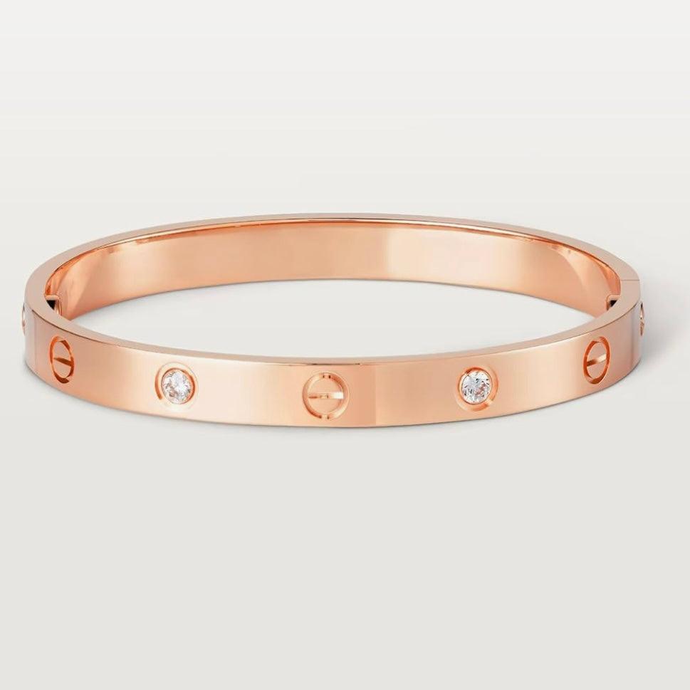 Kada Crystal Bracele Rose Gold