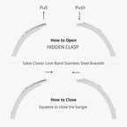 Kada Crystal Bracelet Bare Silver