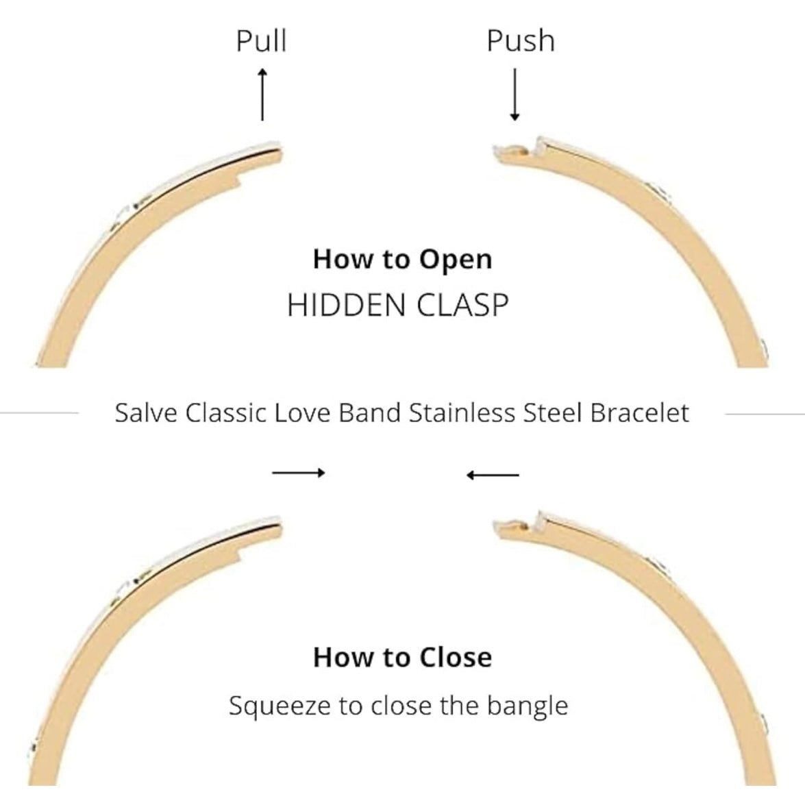 Kada Crystal Bracelet fully studded gold