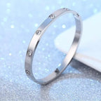 Kada Crystal Bracelet fully studded Silver