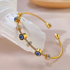 Evil Eye Bracelet Gold