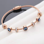 Evil Eye Bracelet Rose Gold