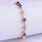 Evil Eye Bracelet Rose Gold