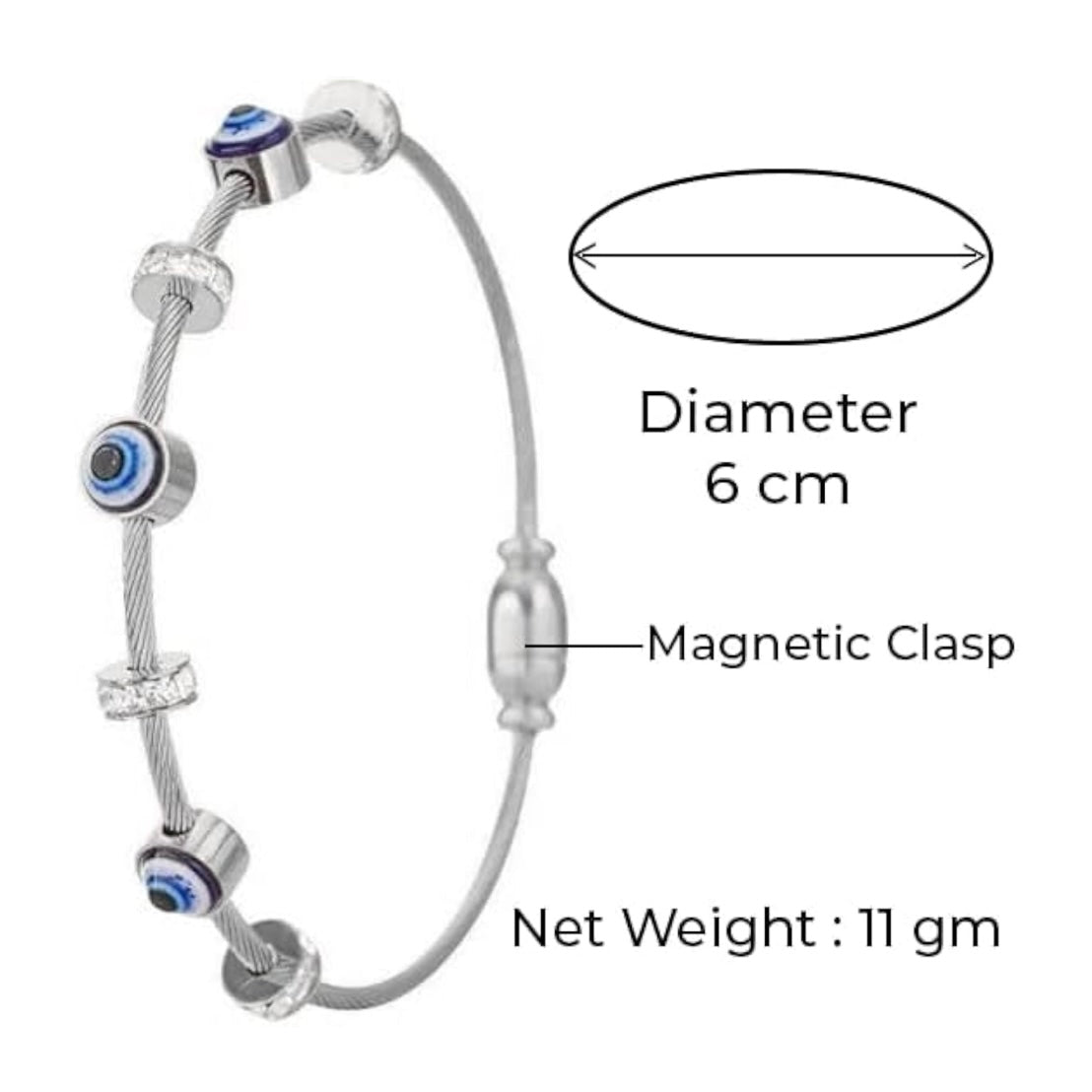 Evil Eye Bracelet Silver