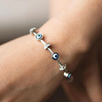 Evil Eye Bracelet Silver