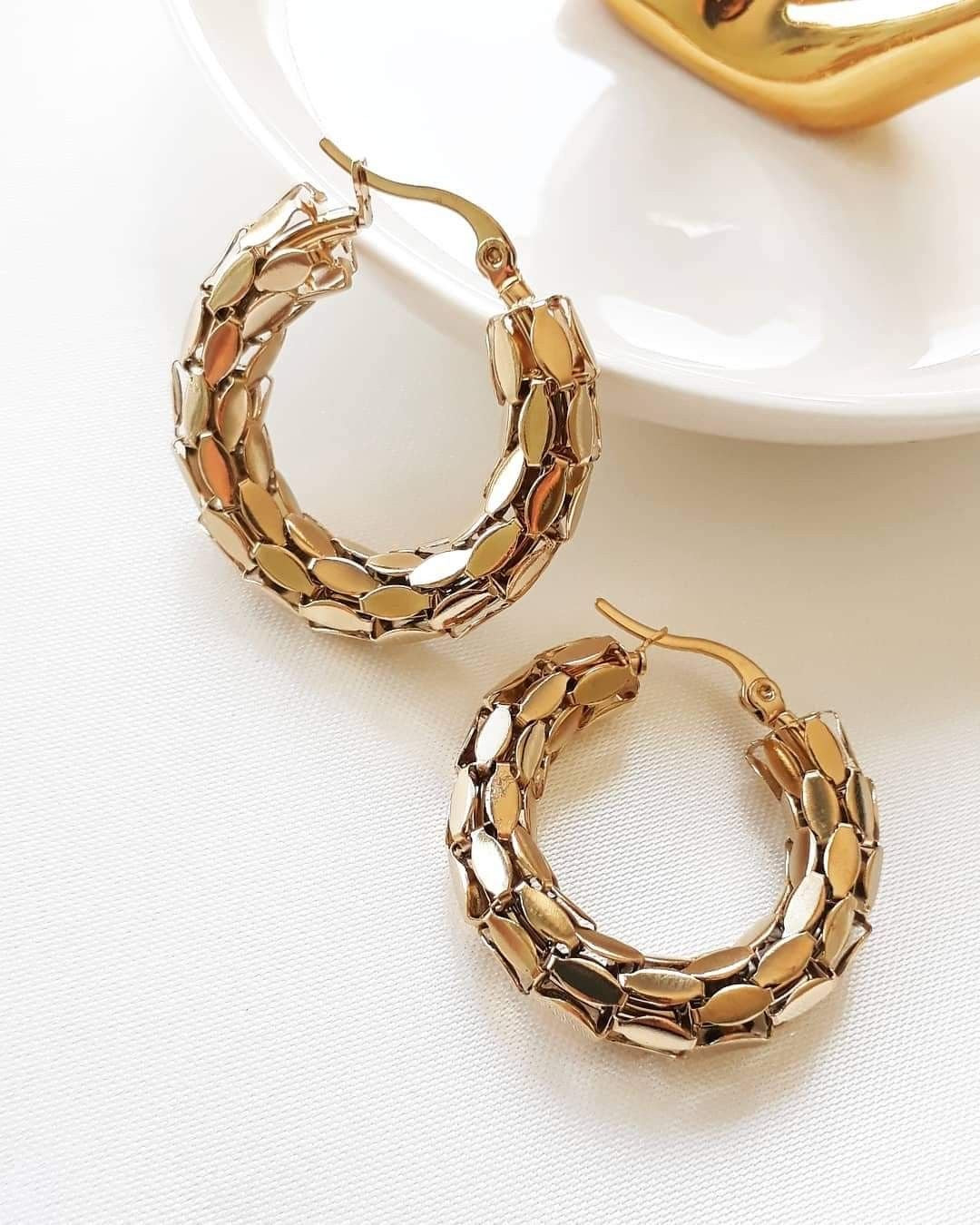 Chunky Golden Earrings
