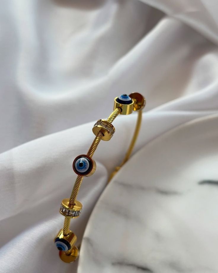 Evil Eye Bracelet Gold