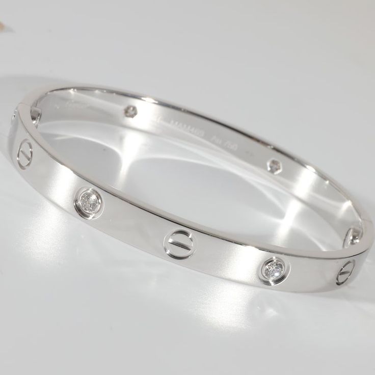 Kada Crystal Bracelet Silver