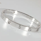 Kada Crystal Bracelet Silver