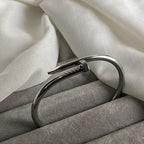 Nail Bracelet Silver